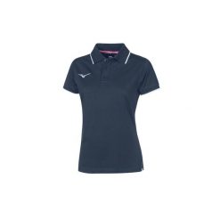 Damska koszulka polo Mizuno. Niebieskie koszulki sportowe damskie Mizuno, xl, bez wzorów, z bawełny, bez kołnierzyka, bez ramiączek, na fitness i siłownię. Za 158.50 zł.