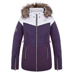Kurtka narciarska Loap Okinora damska - wodoodporna i oddychająca. Fioletowe kurtki damskie LOOP, bez wzorów, bez kaptura, narciarskie. Za 277.03 zł.