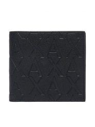 Armani Exchange Portfel XM000168 AF12133 UC001 Czarny. Czarne portfele męskie Armani Exchange, bez wzorów, ze skóry. Za 329.99 zł.