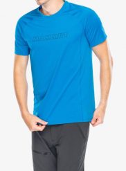 Koszulka szybkoschnąca męska Mammut Selun FL Logo T-Shirt. Niebieskie t-shirty męskie Mammut, m, bez wzorów, z materiału, bez kołnierzyka. Za 273.95 zł.