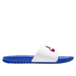 Klapki męskie Nike Benassi Jdi. Białe klapki męskie Nike, z materiału. Za 202.00 zł.