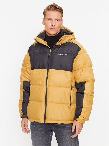 Columbia Kurtka zimowa Pike Lake™ II Hooded Jacket Żółty Regular Fit. Żółte kurtki męskie Columbia, na zimę, m, bez wzorów, z syntetyku, bez kaptura. Za 569.99 zł.