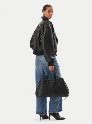 Armani Exchange Torebka XW003169 AF26578 UC001 Czarny. Czarne torebki do ręki damskie Armani Exchange, bez wzorów, ze skóry, bez dodatków. Za 839.99 zł.