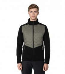Męska kurtka hybrydowa Aulp CHAUN. Szare kurtki męskie Aulp, na jesień, l, bez wzorów, z elastanu, klasyczne, z kapturem. Za 239.99 zł.