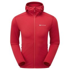 Polar z kapturem Montane Protium Lite. Czerwone bluzy męskie Montane, na zimę, m, bez wzorów, z polaru, z kapturem. Za 458.00 zł.