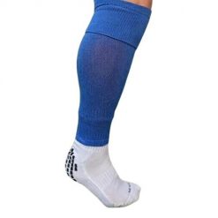 Getry piłkarskie niebieskie skarpety bez stóp. Niebieskie legginsy sportowe męskie YAKIMASPORT, l, bez wzorów, z elastanu, na fitness i siłownię. Za 19.99 zł.