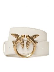 PINKO Pasek Love Berry H4 Belt PE 23 PLT01 100120 A0F1 Biały. Białe paski damskie Pinko, bez wzorów. Za 539.99 zł.