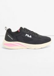 Sneakersy Fila z lekką podeszwą. Czarne obuwie sportowe damskie bonprix, bez wzorów. Za 169.99 zł.
