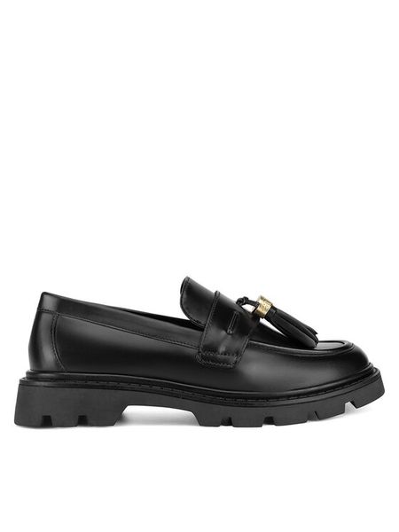 GINO ROSSI Loafersy SIMON-115856 Czarny. Czarne mokasyny damskie Gino Rossi, ze skóry. Za 279.99 zł.