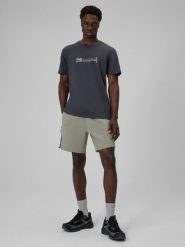 4F Spodenki dresowe męskie - khaki XL. Brązowe szorty męskie 4f, m, bez wzorów, z dresówki. Za 129.99 zł.