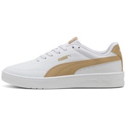 Damskie Sneakers Puma Court Classic. Białe obuwie sportowe damskie Puma, bez wzorów, ze skóry ekologicznej, na fitness i siłownię. Za 390.00 zł.