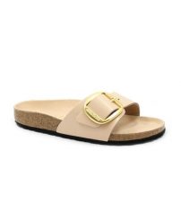 Kapcie Birkenstock Madrid Bb Damskie. Brązowe kapcie damskie Birkenstock, bez wzorów, z materiału. Za 667.85 zł.