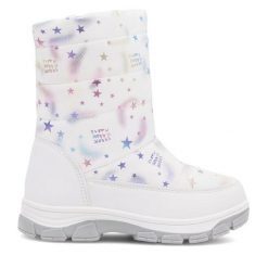 Śniegowce Nelli Blu. Białe śniegowce dziewczęce Nelli Blu, bez zapięcia. Za 149.99 zł.