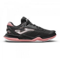 Buty do tenisa Joma Point Lady 2501 TPOILS2501C czarne. Czarne obuwie sportowe damskie bez wzorów, z gumy, na fitness i siłownię. Za 551.66 zł.
