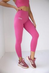 Legginsy z wysokim stanem Pilates różowe. Czerwone legginsy damskie 2SkIN, l, bez wzorów, z materiału, z podwyższonym stanem, długie, na fitness i siłownię. Za 159.00 zł.