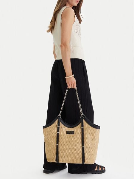 Nine West Torebka EO-Chic-LDA8854 Beżowy. Brązowe torebki do ręki damskie Nine West, bez wzorów, z materiału, bez dodatków. Za 230.99 zł.