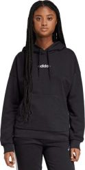 Adidas Bluza damska adidas Essentials Linear French Terry Hoodie czarna JV7841 XL. Czarne bluzy damskie Adidas, xl, bez wzorów, bez kaptura. Za 279.27 zł.