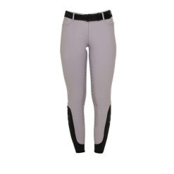 Damskie spodnie jeździeckie o pełnej przyczepności Equestro. Szare spodnie materiałowe damskie EQUESTRO, bez wzorów, z elastanu. Za 513.90 zł.