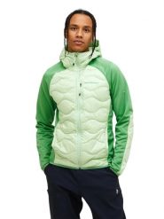 Kurtka Peak Performance puchowa męska Helium Down Hybrid Hood zielona - M. Zielone kurtki męskie Peak Performance, l, bez wzorów, z elastanu, eleganckie, bez kaptura. Za 919.00 zł.