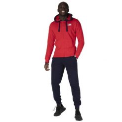 Męski dres Leone 1947 Apparel. Czerwone buty sportowe męskie LEONE 1947 APPAREL, z dresówki, bez zapięcia, na fitness i siłownię. Za 210.46 zł.