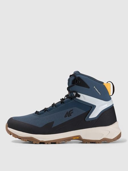 4F Wysokie buty trekkingowe ICE CRACKER z izolacją Primaloft męskie - granatowe 45. Niebieskie trekkingi męskie 4f, na zimę, przed kolano, primaloft. Za 549.99 zł.