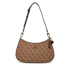 Torebka Guess. Brązowe torebki do ręki damskie Guess, z aplikacjami, klasyczne, bez dodatków. Za 379.99 zł.