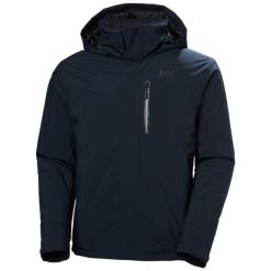 Kurtka narciarska Helly Hansen Crewser. Niebieskie kurtki męskie Helly Hansen, m, bez wzorów, bez kaptura, narciarskie. Za 1,112.50 zł.