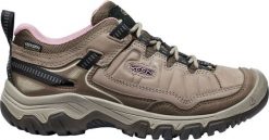 Buty trekkingowe TARGHEE IV WP W Keen brązowo-szare/różowe. Czerwone trekkingi damskie Keen, trekkingowe. Za 683.50 zł.