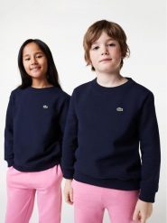 Lacoste Bluza SJ5284 Granatowy Regular Fit. Niebieskie bluzy dla chłopców Lacoste, bez wzorów, z syntetyku, bez ramiączek, bez kaptura. Za 249.99 zł.