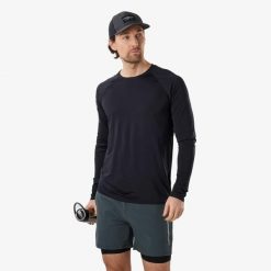 Koszulka treningowa męska Swedemount Core Training L/S Tee szybkoschnąca. Niebieskie koszulki sportowe męskie SWEDEMOUNT, l, bez wzorów, z materiału, bez kołnierzyka, bez ramiączek, do biegania. Za 99.99 zł.