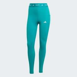 Legginsy Techfit Stash Pocket Full-Length. Niebieskie bielizna termoaktywna damska Adidas, s, bez wzorów, z materiału. W wyprzedaży za 159.20 zł.