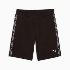 Spodenki męskie Puma ESS TAPE 9" TR 69169601. Czarne krótkie spodenki sportowe męskie Puma, l, bez wzorów, z materiału, do biegania. Za 174.00 zł.