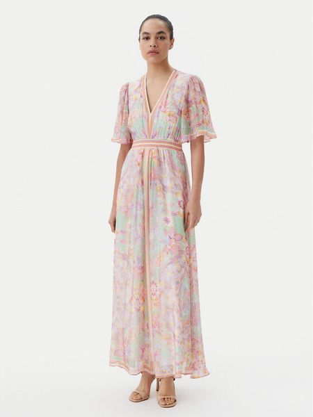 Hale Bob Sukienka letnia 4ZCA610M Kolorowy Regular Fit. Sukienki damskie Hale bob, na lato, m, bez wzorów, z jedwabiu, bez kołnierzyka, bez ramiączek. Za 2,089.00 zł.