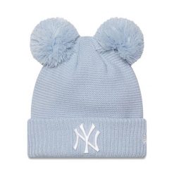 Czapka New Era. Niebieskie czapki i kapelusze damskie New Era, na zimę, bez wzorów. Za 149.99 zł.