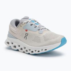 Buty do biegania damskie On Cloudstratus 3 cream/arctic. Brązowe obuwie sportowe damskie On, bez wzorów, z gumy, do biegania. Za 732.75 zł.
