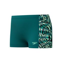 Spodenki pływackie chłopięce Speedo Digi Alov Panl Asht. Zielone szorty dla chłopców Speedo, bez wzorów, sportowe. Za 127.49 zł.