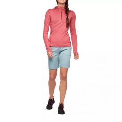 Krótkie spodenki turystyczne damskie Black Diamond Radha Shorts. Niebieskie szorty sportowe damskie Black Diamond, m, bez wzorów, sportowe, trekkingowe. Za 119.99 zł.