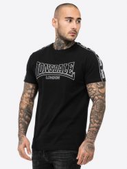 Koszulka Lonsdale Vementry. Czarne koszulki sportowe męskie Lonsdale, m, bez wzorów, bez kołnierzyka, bez ramiączek, na fitness i siłownię. Za 135.00 zł.