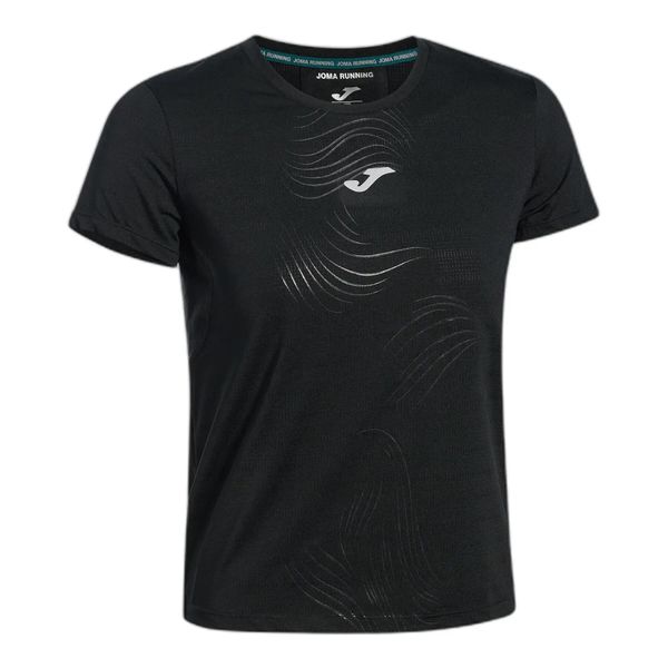 Damska koszulka techniczna Joma R-Night. Czarne koszulki sportowe damskie Joma, m, bez wzorów, z materiału, bez kołnierzyka, bez ramiączek, do biegania. Za 169.50 zł.