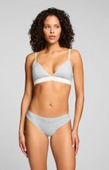 Puma stringi damskie Invisible Cotton 2-pak Jasnoszary melanż. Szare stringi damskie Puma, s, bez wzorów, z bawełny. Za 156.20 zł.