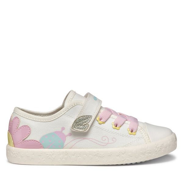 Trampki Geox. Białe trampki i tenisówki dziewczęce Geox, bez wzorów, bez zapięcia. Za 149.99 zł.