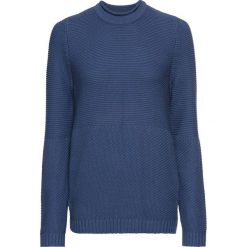 Sweter w strukturalny wzór bonprix jasny indygo. Swetry damskie marki KALENJI. Za 49.99 zł.