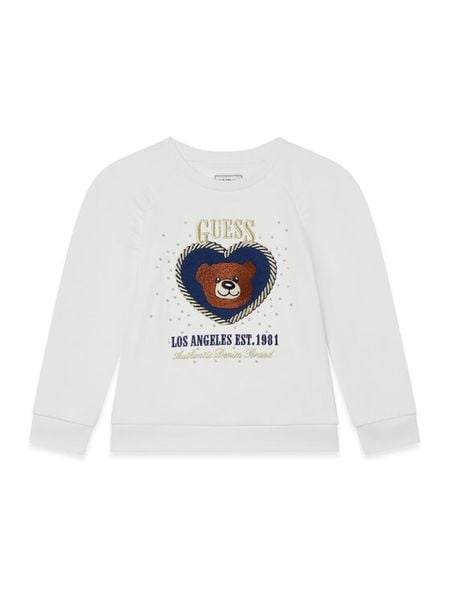 Guess Spodnie materiałowe J6RB13 WGUL0 Czarny Regular Fit. Czarne spodnie materiałowe dla dziewczynek Guess, z aplikacjami, z materiału. Za 182.99 zł.