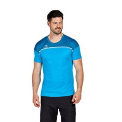 Jersey Erima Change. Niebieskie koszulki sportowe męskie Erima, bez wzorów, z jersey, bez kołnierzyka, bez ramiączek, na fitness i siłownię. Za 187.00 zł.