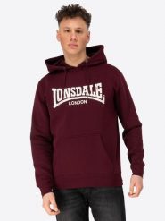 Bluza z kapturem Lonsdale Wolterton. Białe bluzy męskie Lonsdale, l, bez wzorów, z bawełny, z kapturem. Za 246.00 zł.