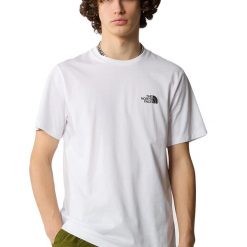 Koszulka sportowa męska The North Face Simple Dome. Brązowe koszulki sportowe męskie The North Face, m, bez wzorów, bez kołnierzyka, bez ramiączek. Za 174.00 zł.