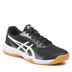 Buty halowe Asics. Czarne buty sportowe męskie Asics, bez zapięcia. Za 179.99 zł.