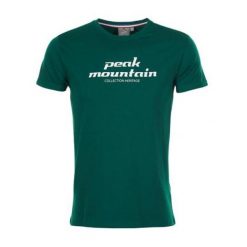 T-shirt Peak Mountain Cosmo. Zielone t-shirty męskie Peak Mountain, m, bez wzorów, casualowe, bez kołnierzyka. W wyprzedaży za 101.00 zł.