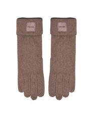 Calvin Klein Rękawiczki Damskie Chunky K60K612619 Szary. Szare rękawiczki damskie Calvin Klein, bez wzorów, z dzianiny. Za 229.99 zł.