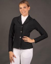 Damska kurtka konkursowa Harry's Horse Onyx. Czarne kurtki damskie HARRYS HORSE, s, bez wzorów, z elastanu, bez kaptura. Za 475.50 zł.